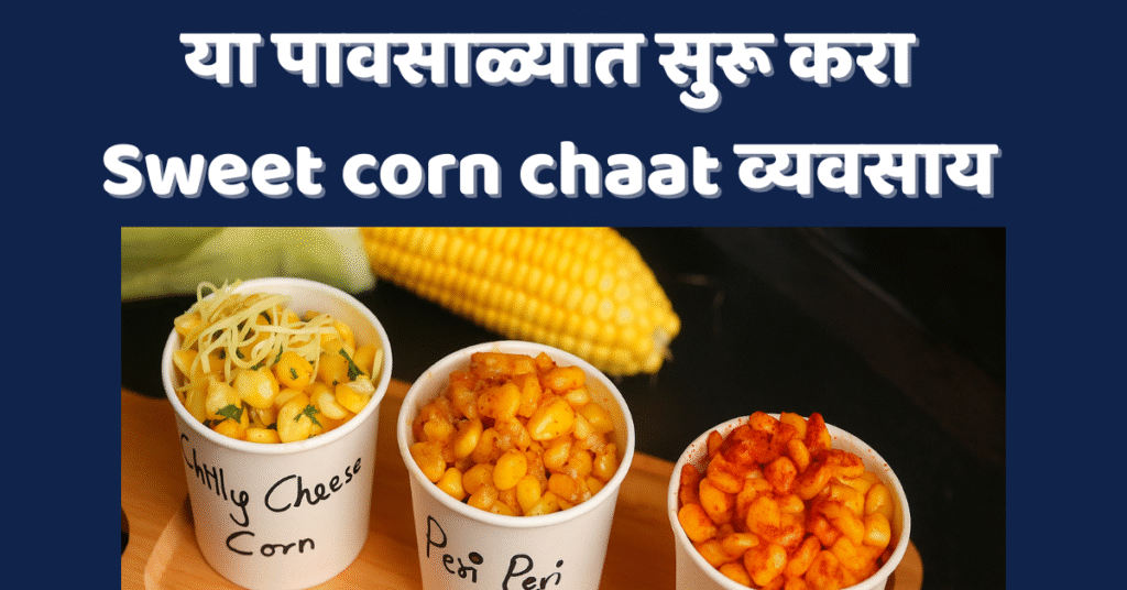 या पावसाळ्यात सुरू करा sweet corn chat व्यवसाय