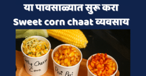 या पावसाळ्यात सुरू करा sweet corn chat व्यवसाय